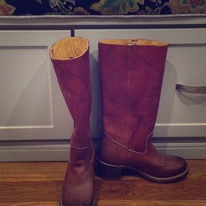 Frye boots red size 7